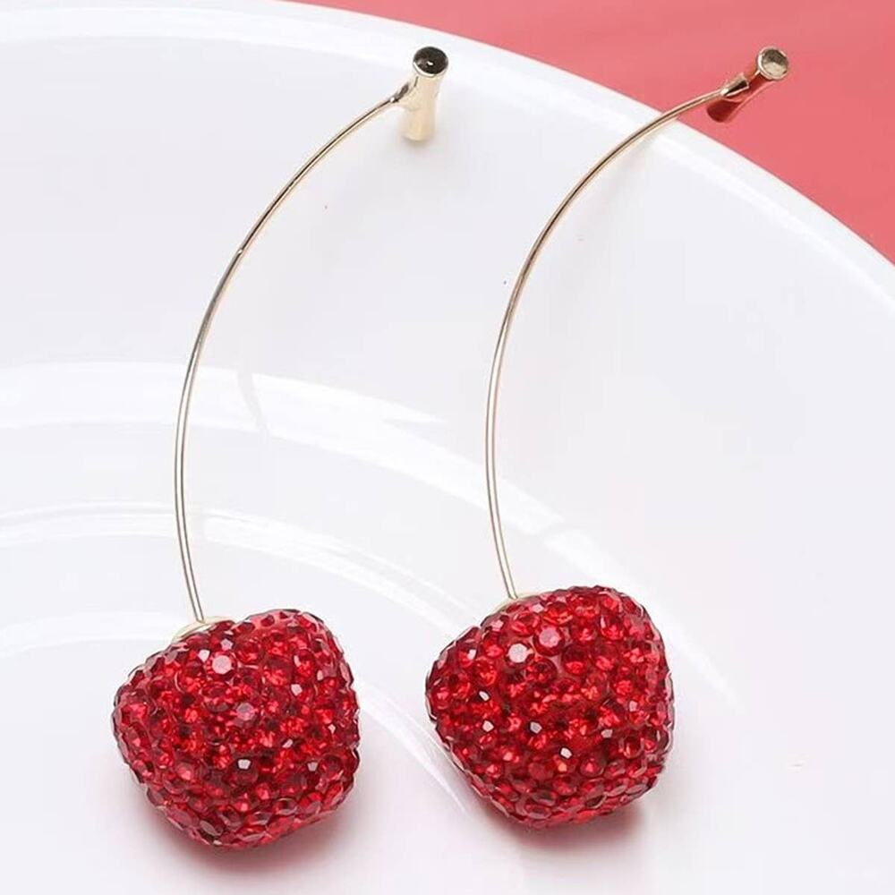 Crystal Cherry Earrings Fresh off the Vine